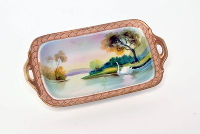 HAND PAINTED NIPPON SMALL TRAY