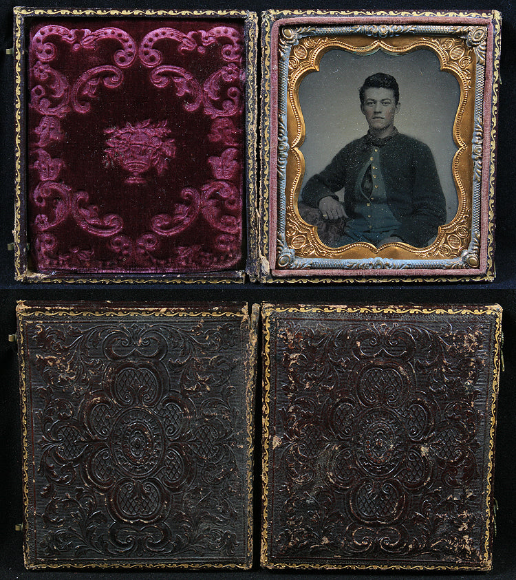 Civil War Soldier Tinted, Gilded & IDed
