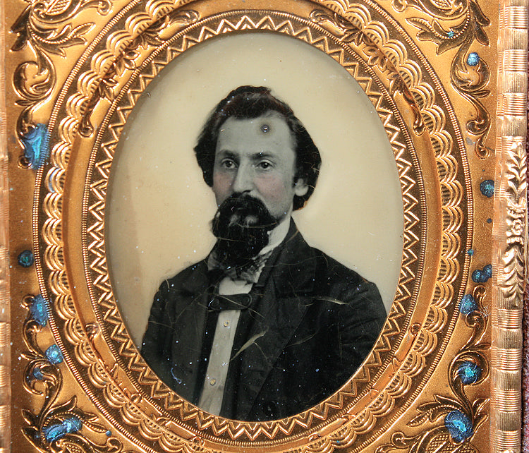 Ambrotype Wykes Pattern Cut Out Early/ Mid 1850s