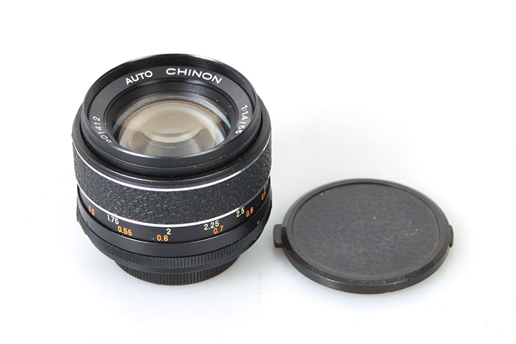55mm 1:1.4 M42 Screw Auto Chinon W Front & Rear Caps