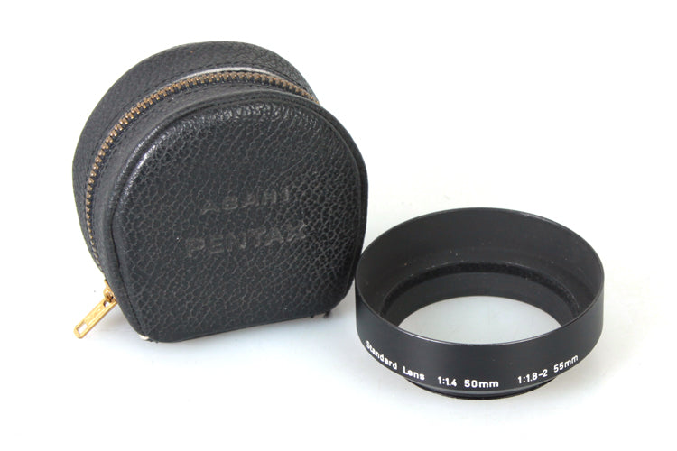 Metal Lens Hood Asahi Pentax 50mm F/1.4, 55mm F/1.8-2, 49 w Case