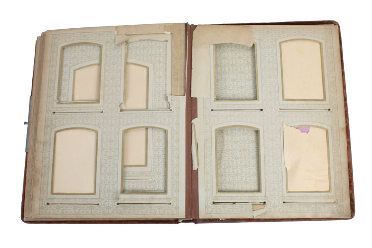 Vintage Photo Album 1860 CDV & Cabinet Cards