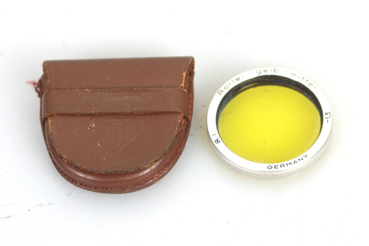Gelb-Mittel -1,5 Yellow Rollei Bay 0 Lens Filter for 16S Subminiature
