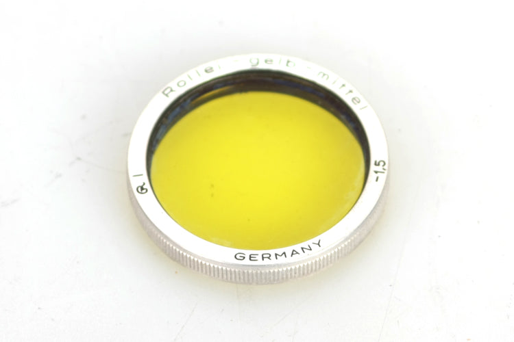 Gelb-Mittel -1,5 Yellow Rollei Bay 0 Lens Filter for 16S Subminiature