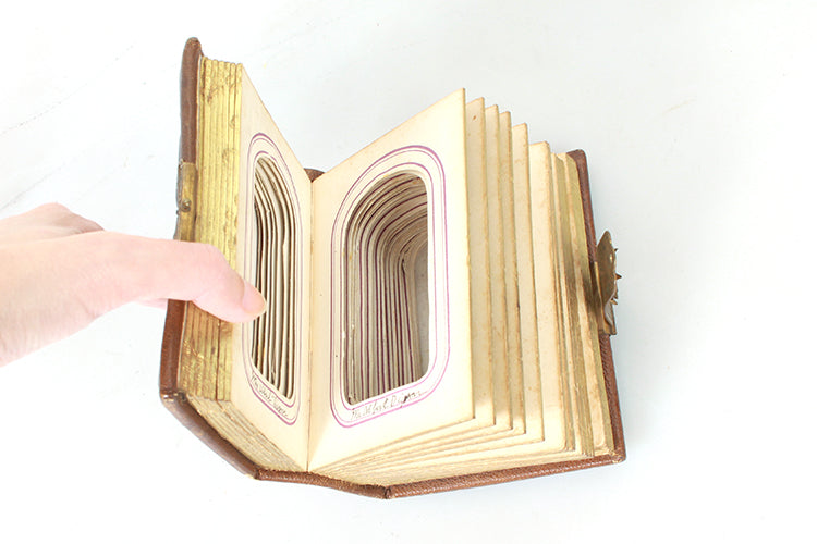 Antique Photo Album 1860s CDV