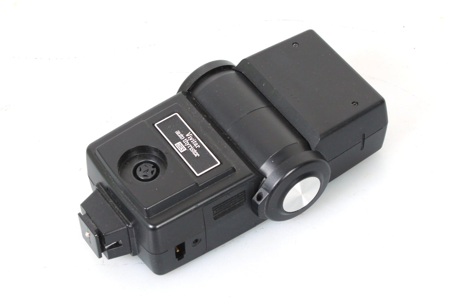 Shoe Mount Flash Vivitar 283 Auto Thyristor w AC Adapter/Sensor/Manual/PC Cord