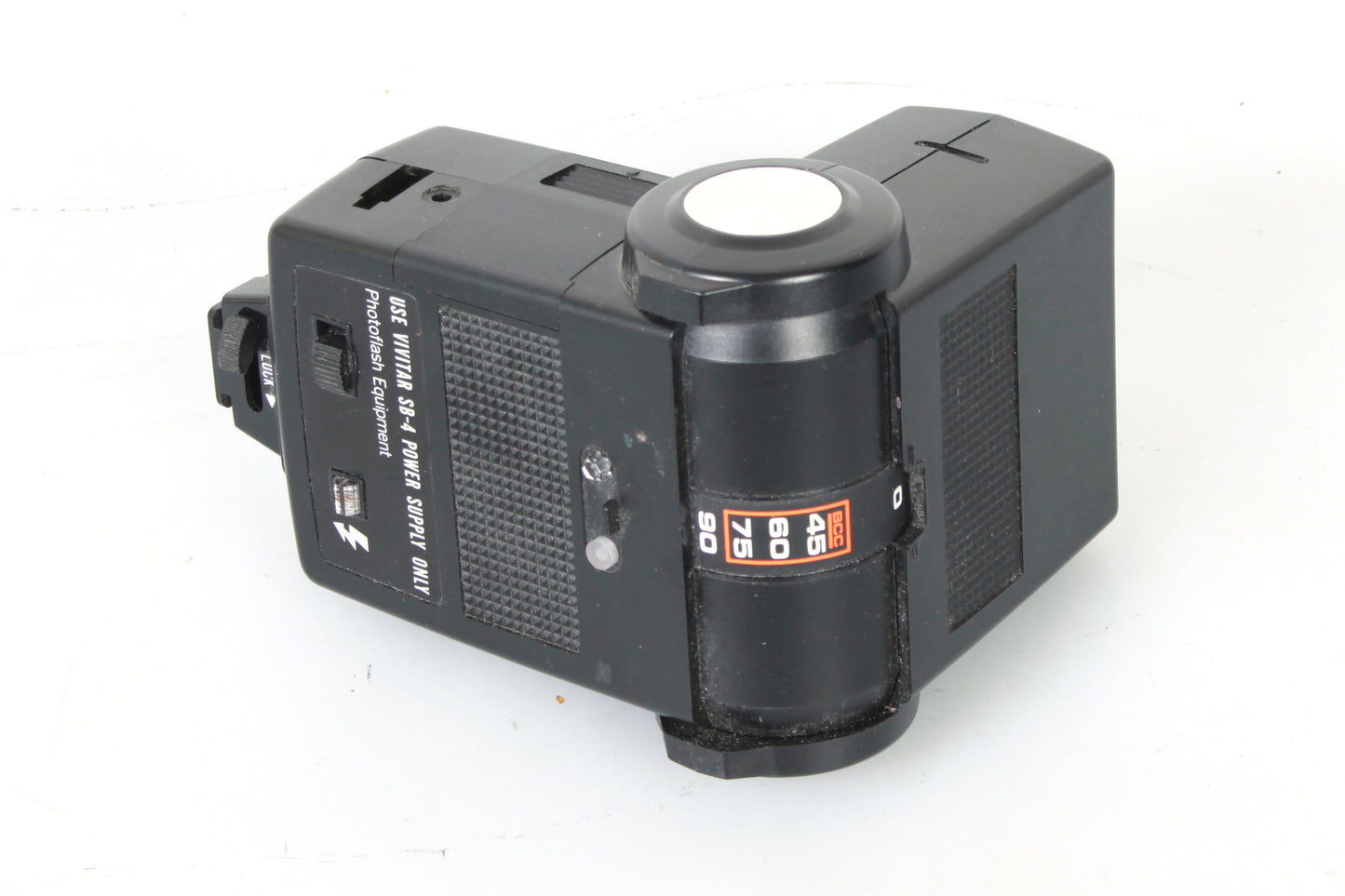 Shoe Mount Flash Vivitar 283 Auto Thyristor w AC Adapter/Sensor/Manual/PC Cord