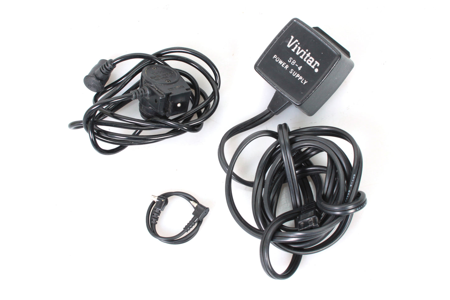 Shoe Mount Flash Vivitar 283 Auto Thyristor w AC Adapter/Sensor/Manual/PC Cord