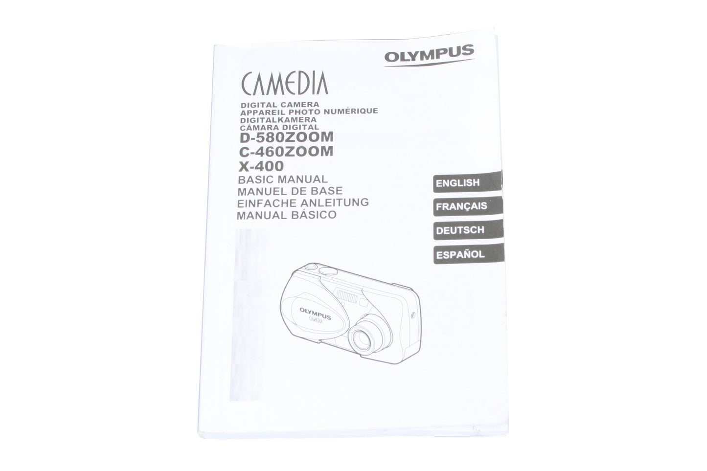 D-580/C-460/X-400 Olympus Manual