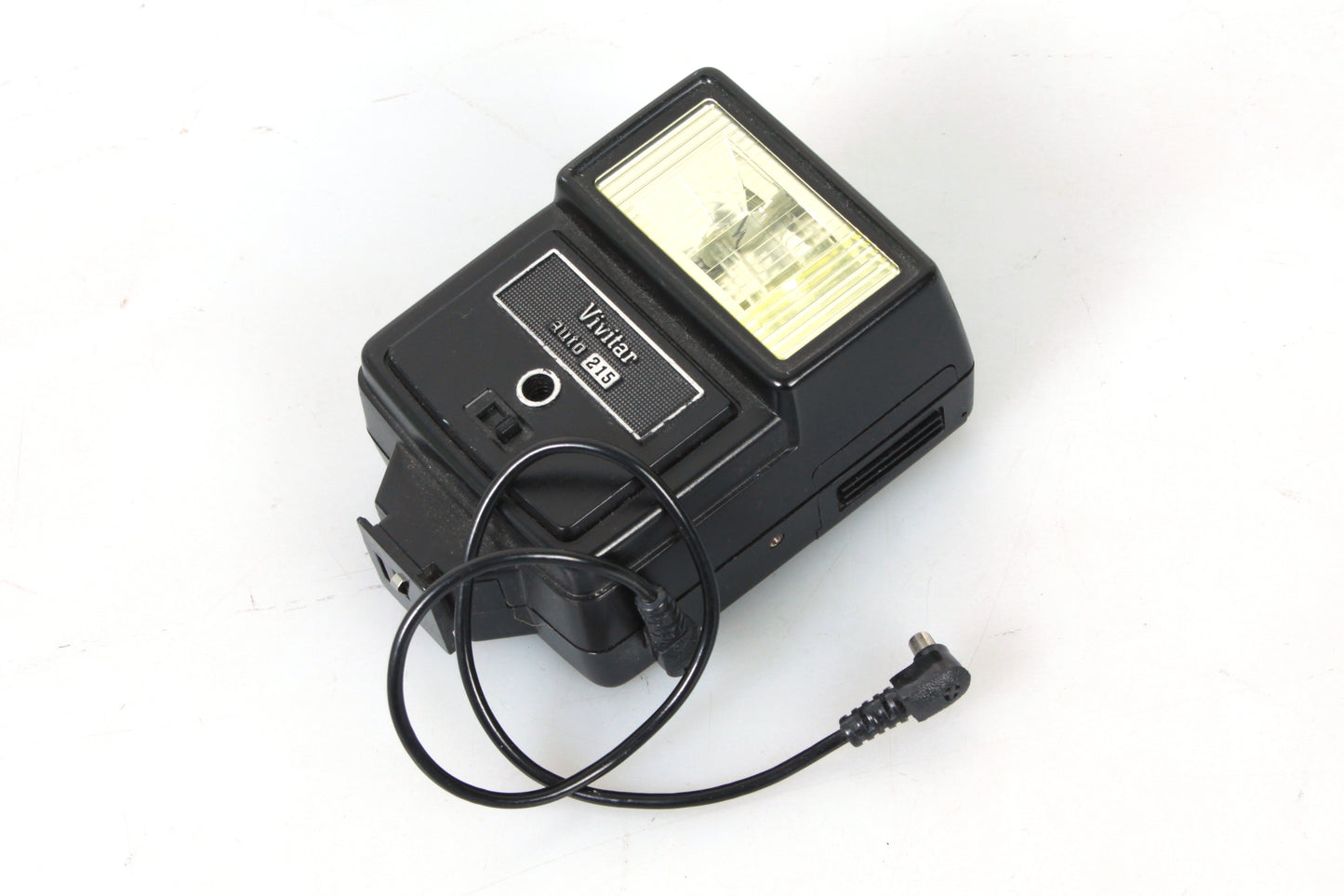 Vivitar Auto 215 Camera Flash w PC Cord Fits Any Film Camera