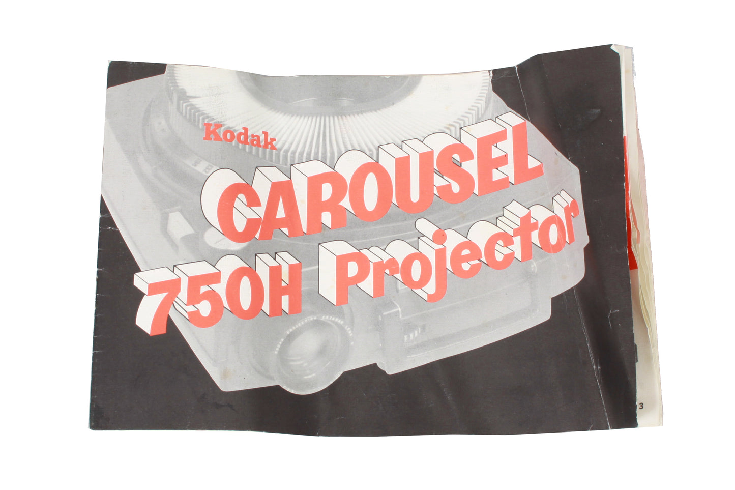 Vintage Kodak Carousel Projector 750H Instruction Manual