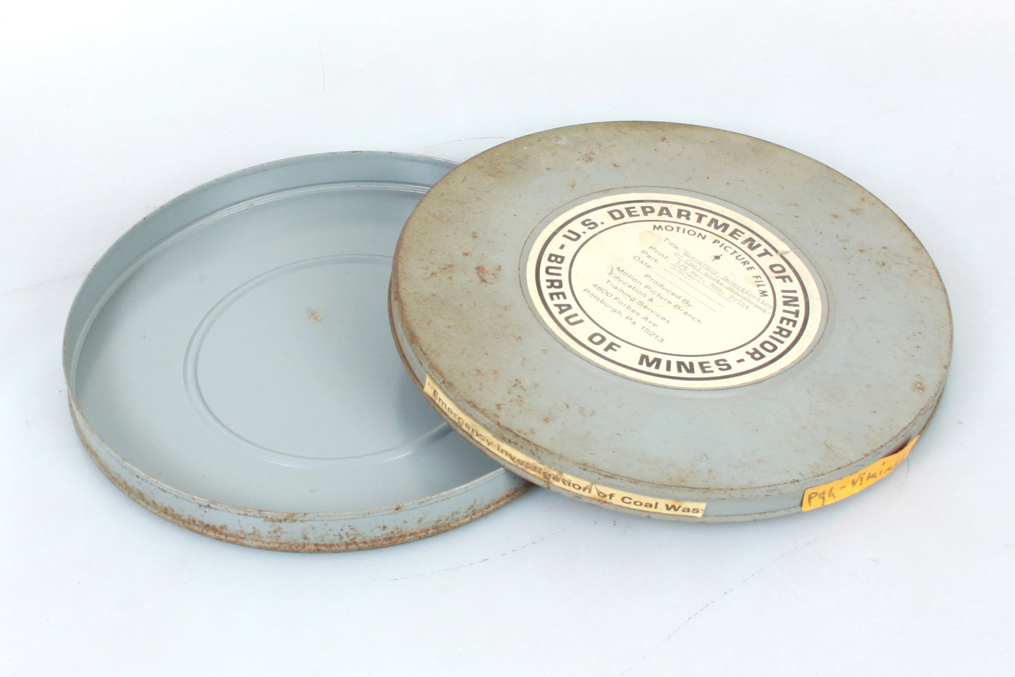 Movie Film 16mm Cans Set of 2