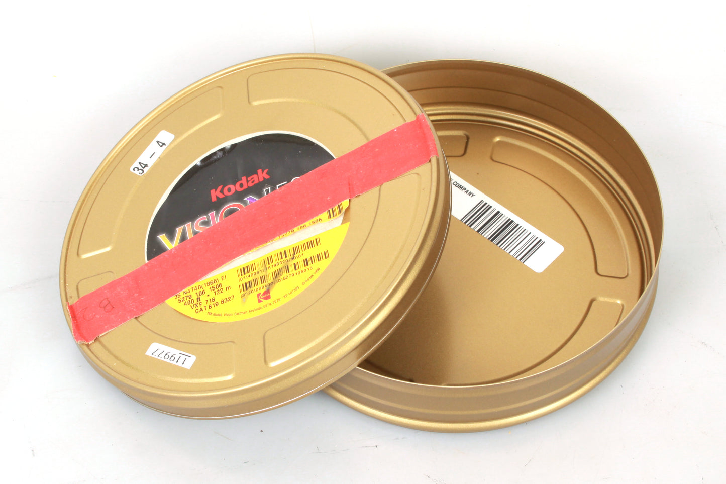 Movie Film Can Kodak Eastman 16mm/35mm Set of 3