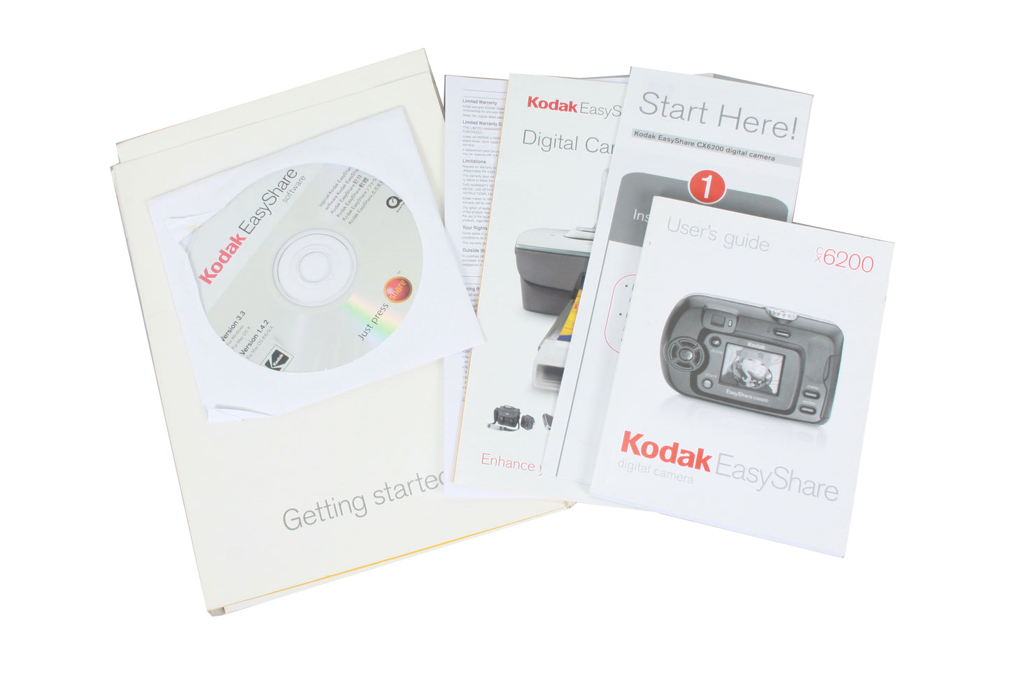 Kodak Easyshare CX6200 Digital Camera Manual Instructions & Literature