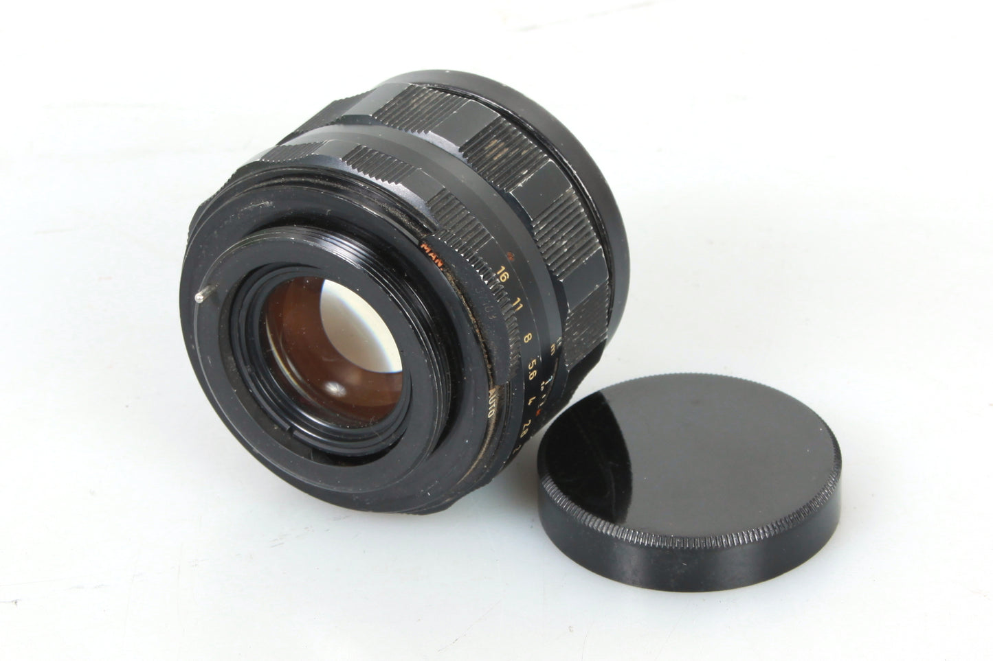 Pentax Super Takumar 55mm M42 Screw Mount Lens w Front & Rear Lens Caps