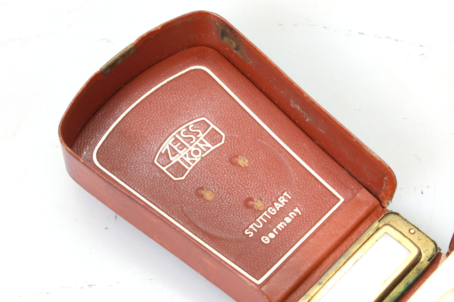 Vintage Original Zeiss Ikon Ikophot Light Meter Art Deco in Leather Case