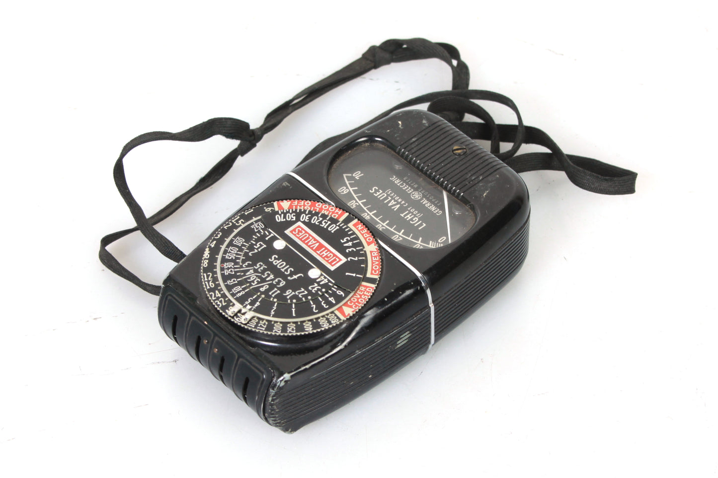 General Electric Light Values (Foot Candles) Art Deco Light Meter for Display/Prop