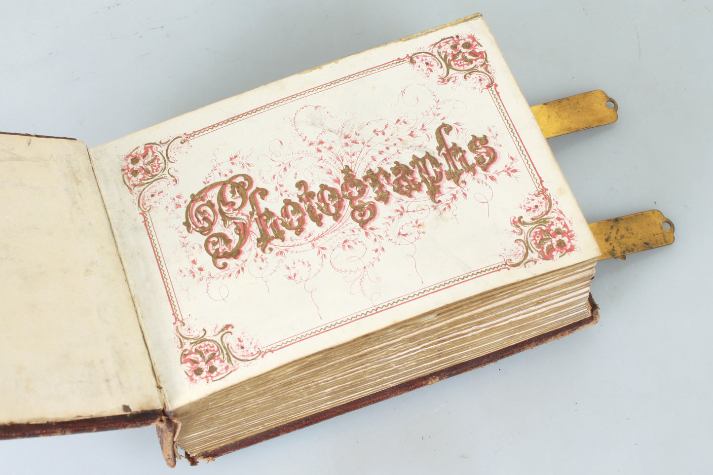 Vintage Antique Photo Album 1860s CDV/Tintype