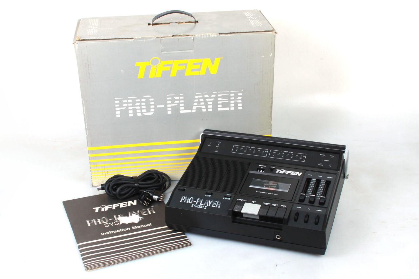Pro-Player System II Tiffen Vintage Tape Recorder Dictaphone