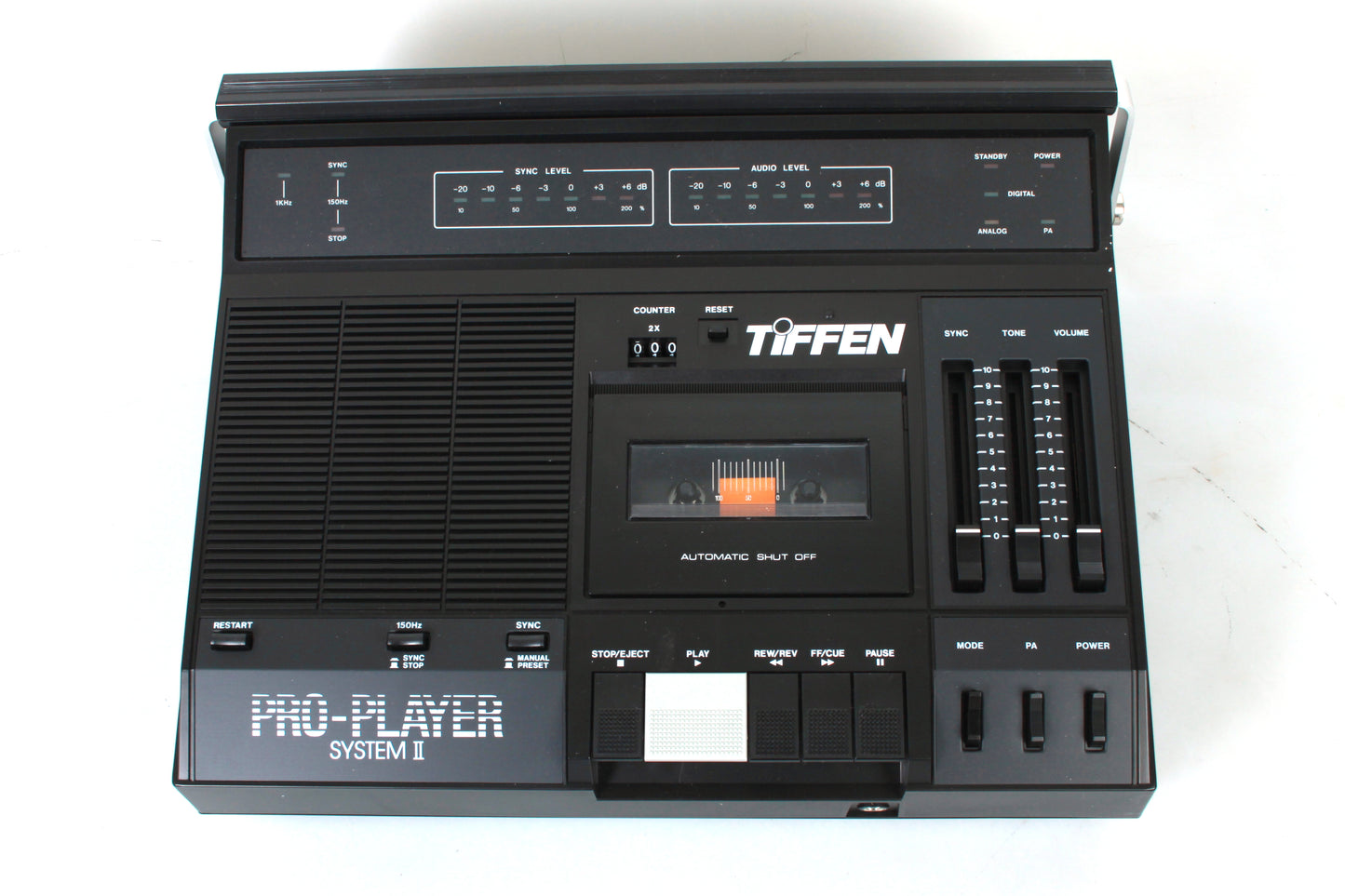 Pro-Player System II Tiffen Vintage Tape Recorder Dictaphone