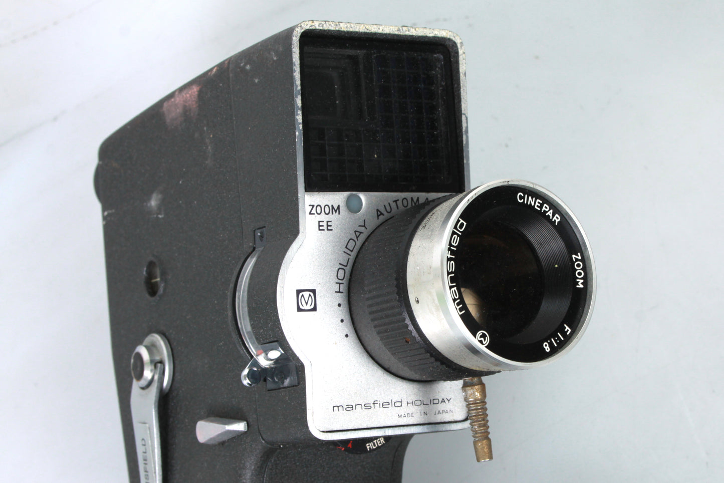 Mansfield Holiday 8mm Art Deco Movie Camera W Grip