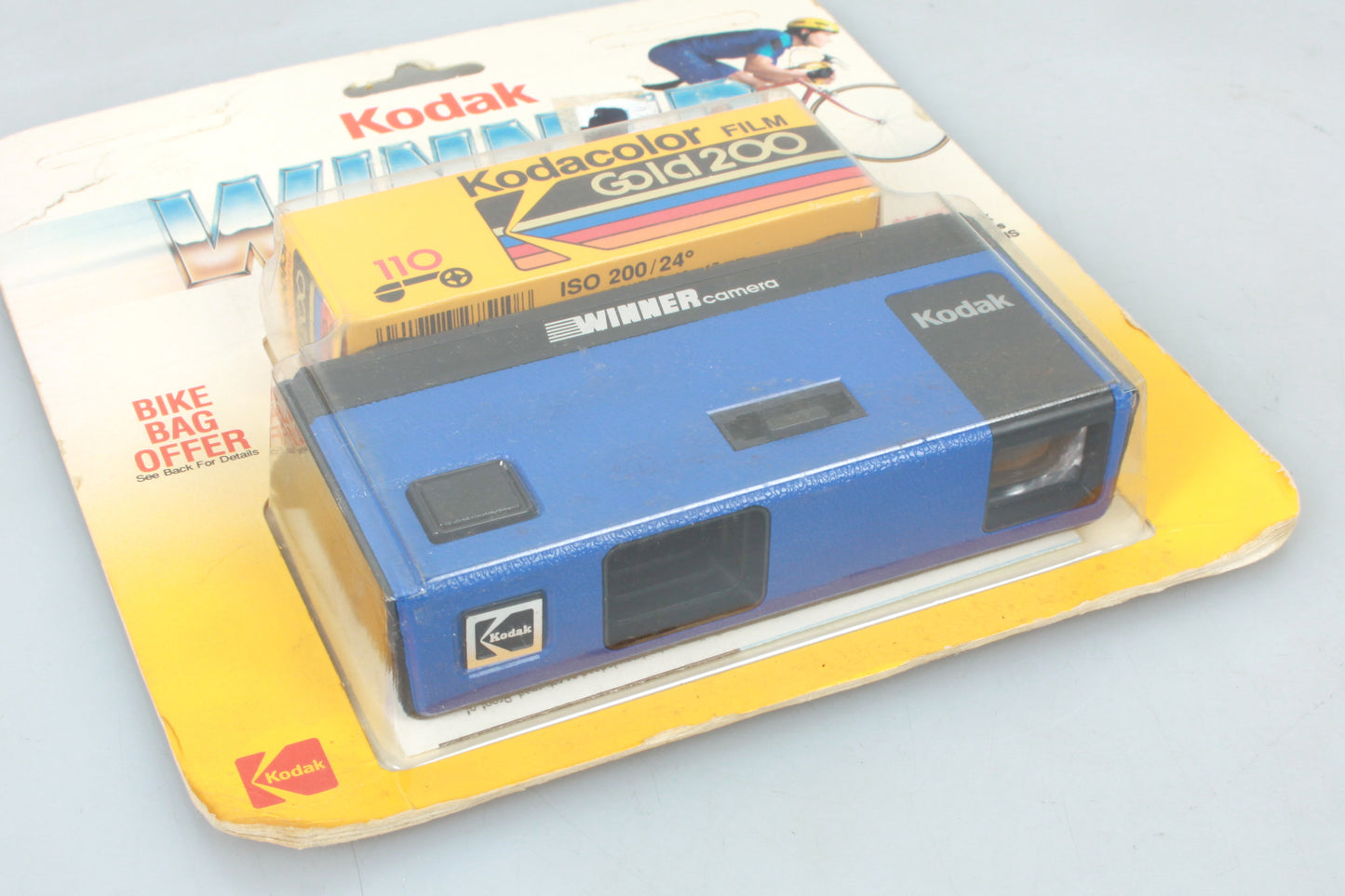 Kodak 1989 Olympics Winner Blue Camera Outfit Pocket 110 Kodacolor 200 Film Vintage