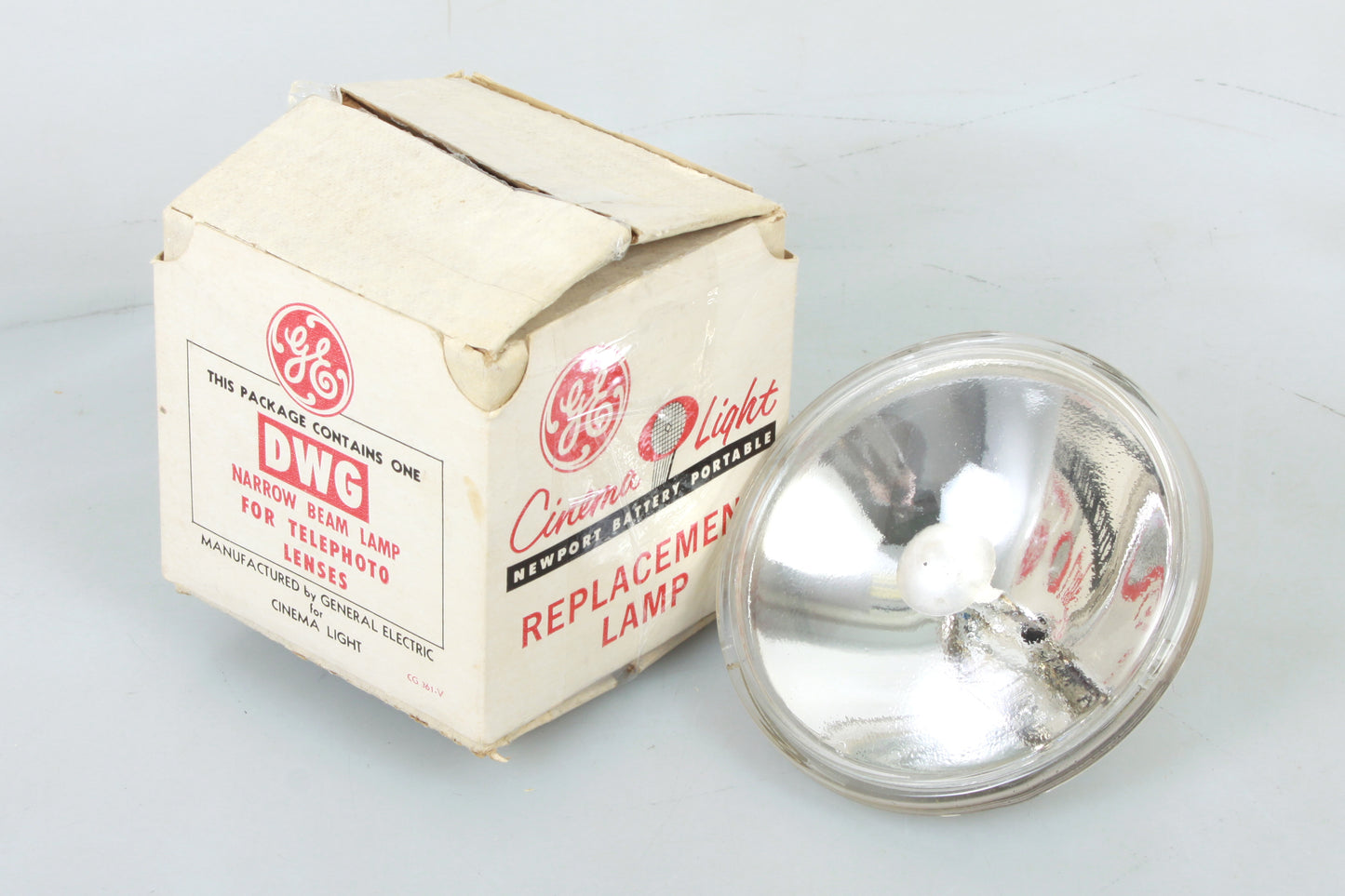 GE DWG Narrow Beam Lamp for Telephoto Lenses Cinema Light Bulb 100W 6V