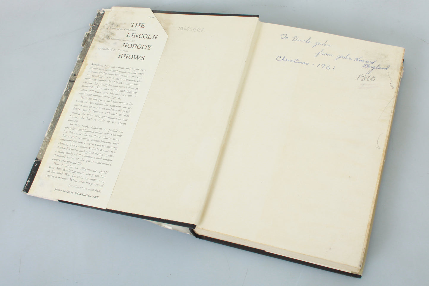 The Lincoln Nobody Knows by Richard N. Current 1958 1st Edition
