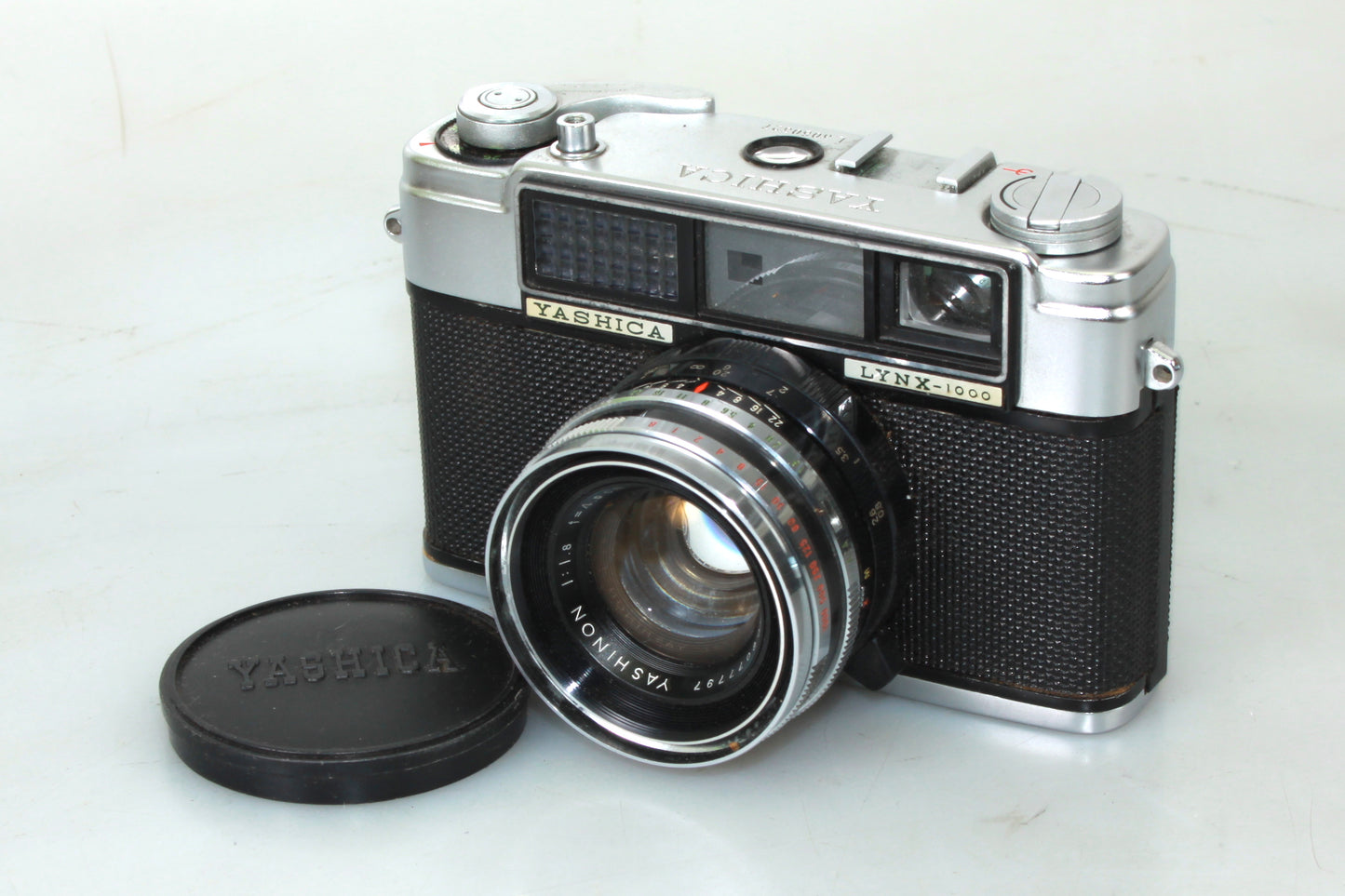 Yashica 35 Lynx 1000 Rangefinder Camera W/ 45mm 1:1.8 Lens & Original Case & Box