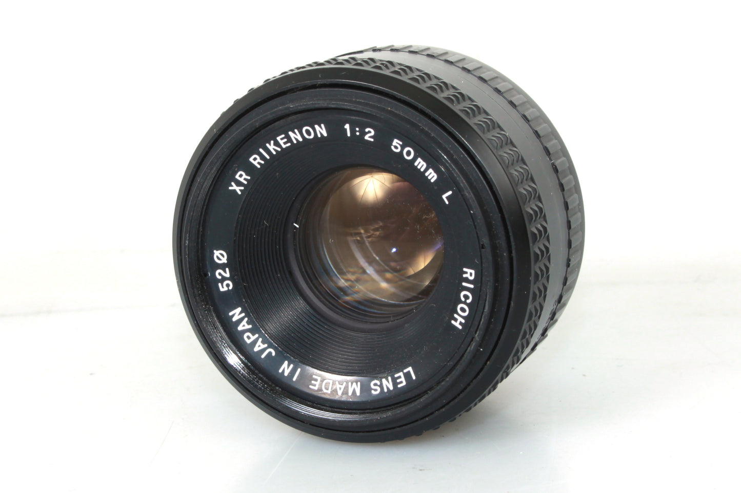 Ricoh XR Rikenon 50mm F/2 K Mount Lens W/ Front & Rear Caps
