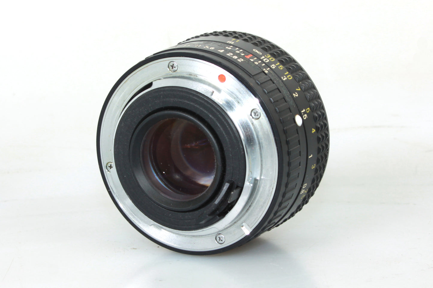 Ricoh XR Rikenon 50mm F/2 K Mount Lens W/ Front & Rear Caps