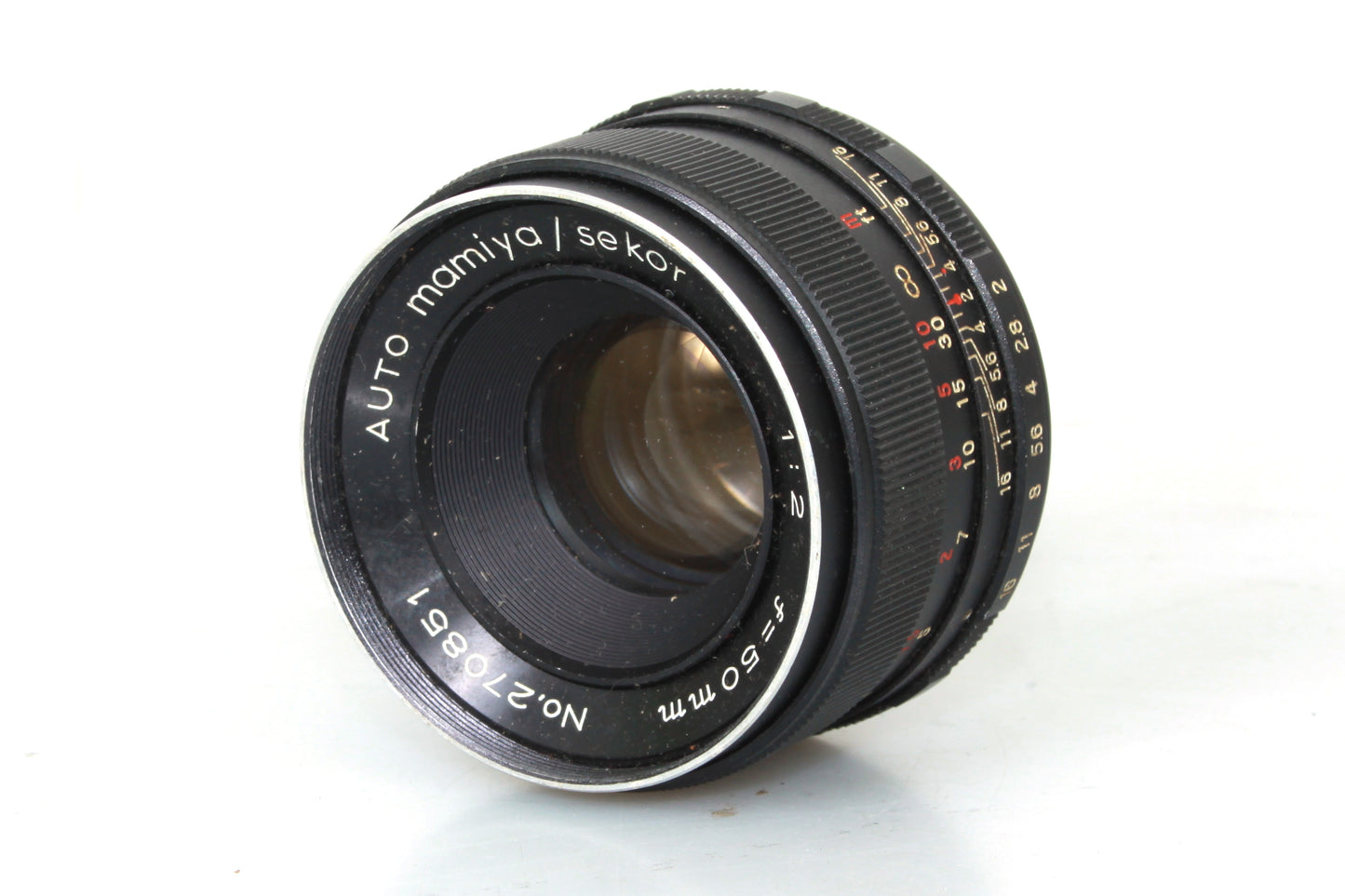 50mm F/2 Mamiya/Sekor M42 Screw Mount Lens W/ Original Front Cap