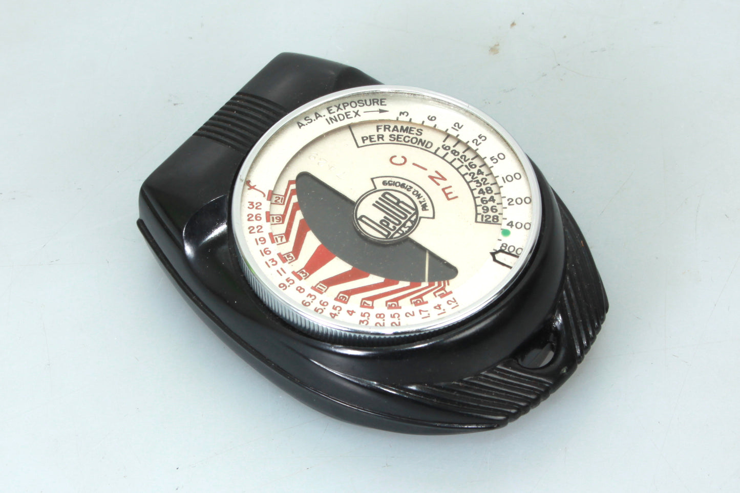 DeJur Photoelectric Exposure Meter W/ Manual, Box, Original Case Vintage