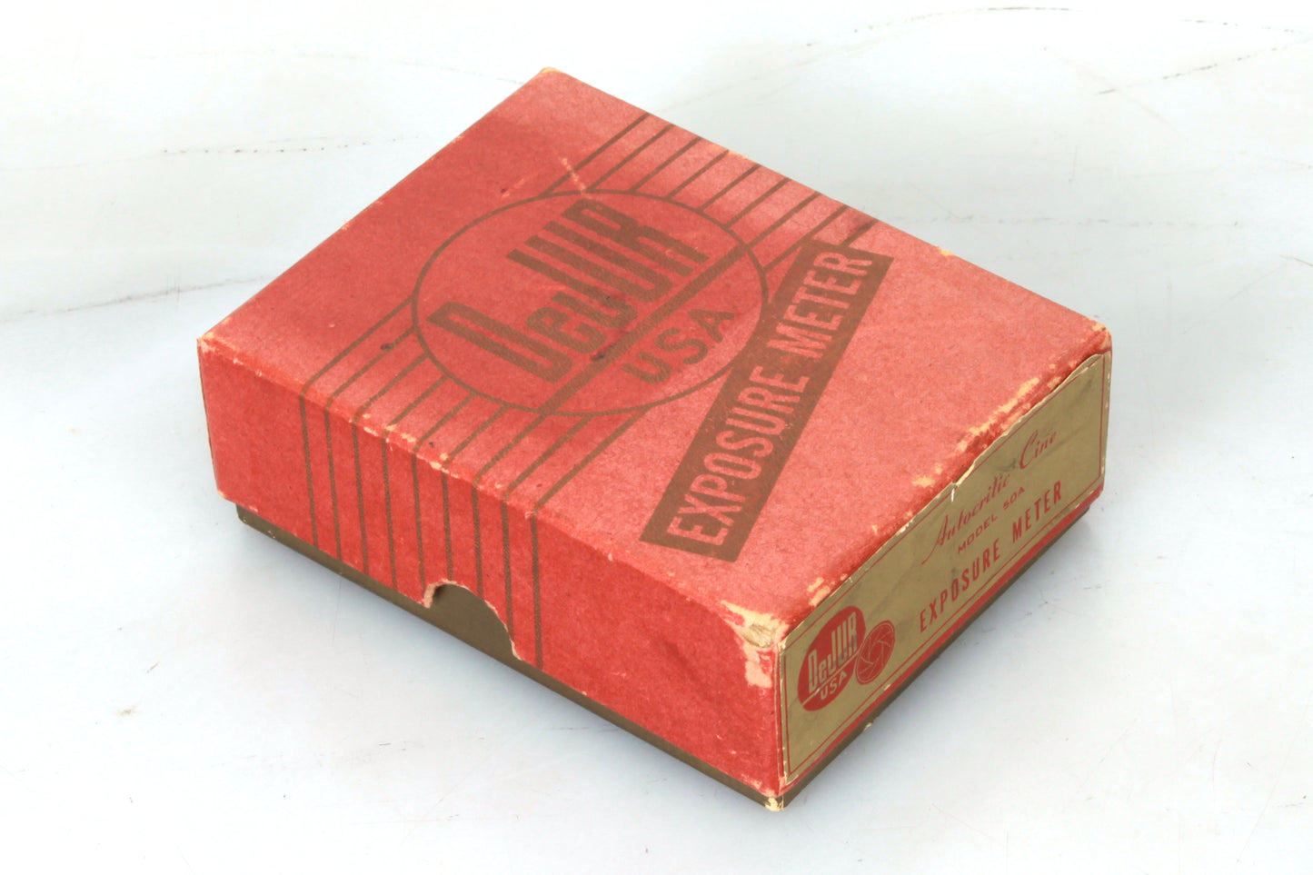 DeJur Photoelectric Exposure Meter W/ Manual, Box, Original Case Vintage