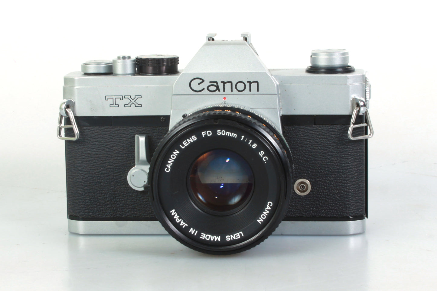 Canon TX SLR Student Film Camera All Manual W 50mm 1.8 Prime Lens + 2 Rolls B&W Film + Battery