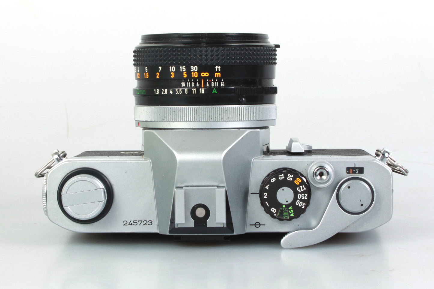 Canon TX SLR Student Film Camera All Manual W 50mm 1.8 Prime Lens + 2 Rolls B&W Film + Battery