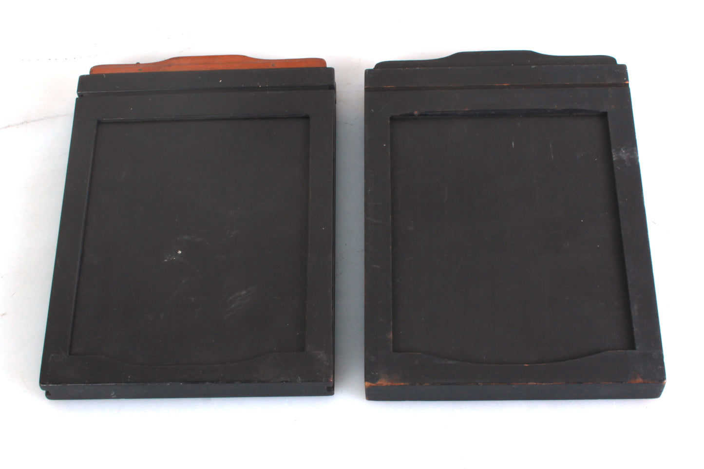 4x5 Glass Plate Holder Set of 2 Wooden Vintage