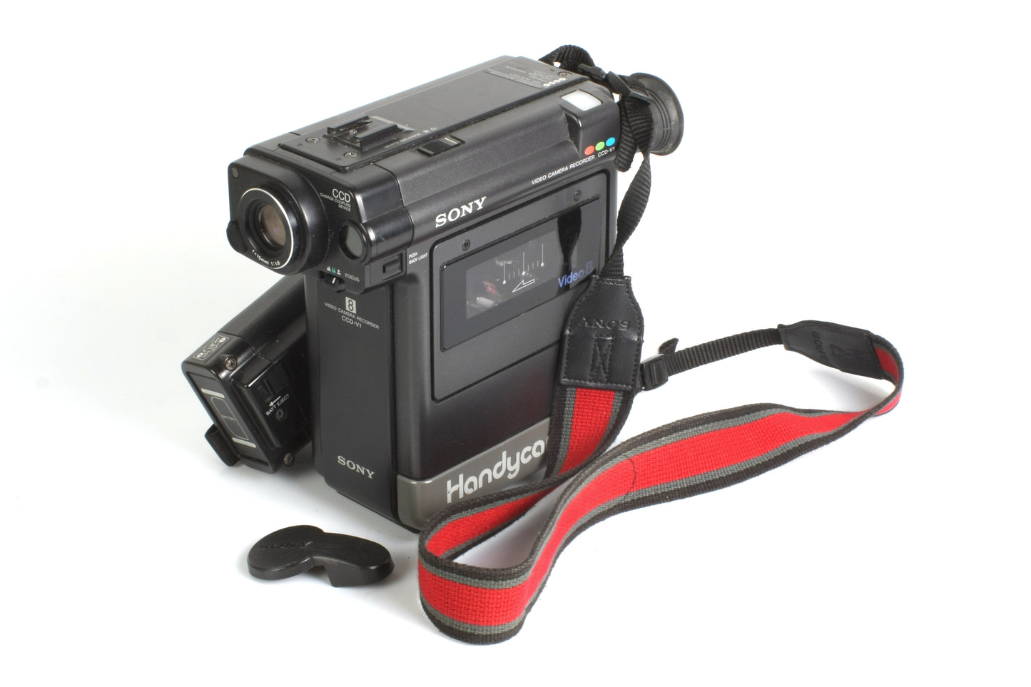 Sony Handycam Video 8 Camcorder w A/C Adapter & Case