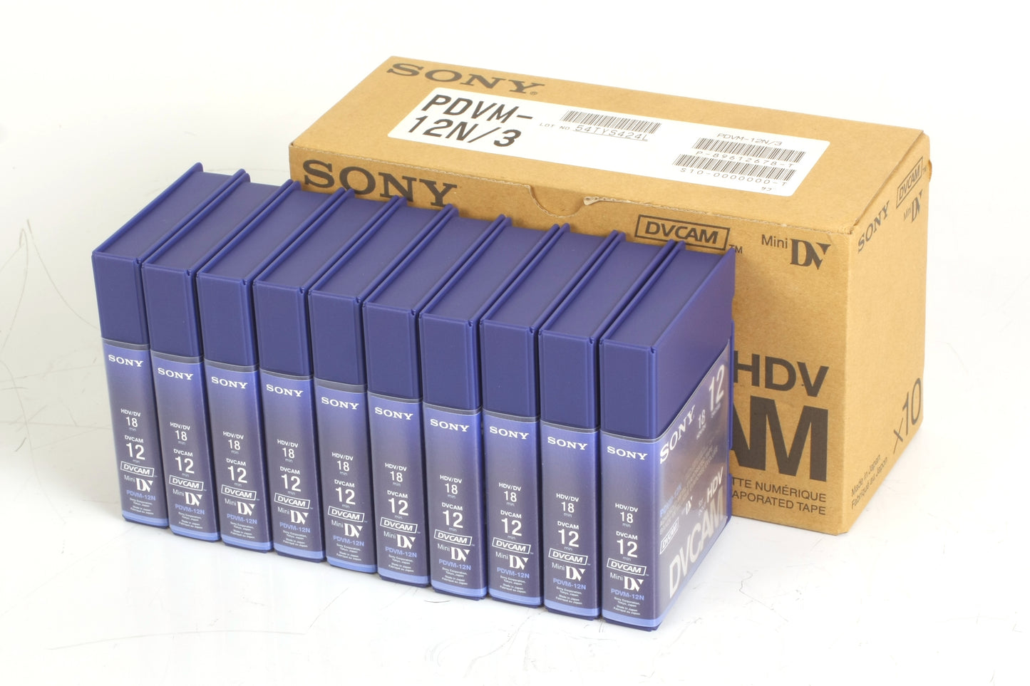 Sony DVCAM PDVM-12N Digital Video Cassette MiniDV Lot of 10