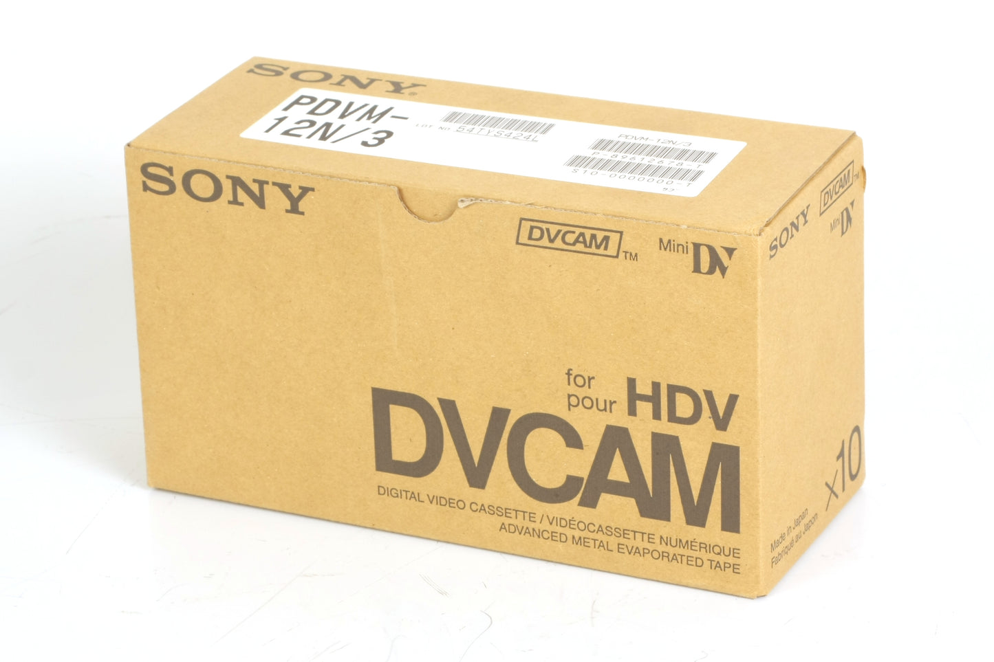 Sony DVCAM PDVM-12N Digital Video Cassette MiniDV Lot of 10