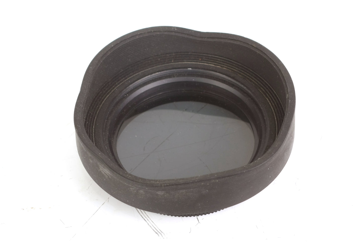 49mm Lens Hood Rubber W/ Polarizer Filter