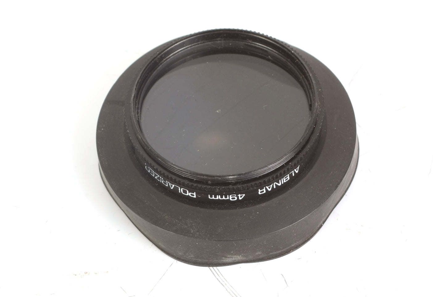 49mm Lens Hood Rubber W/ Polarizer Filter