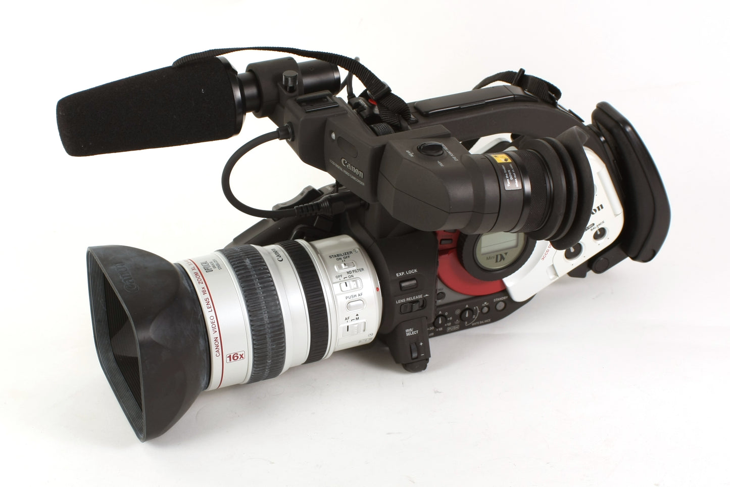 Canon XL1S Camcorder 16x Optical Zoom Lens MiniDV W Tapes/Hard Case/Extras