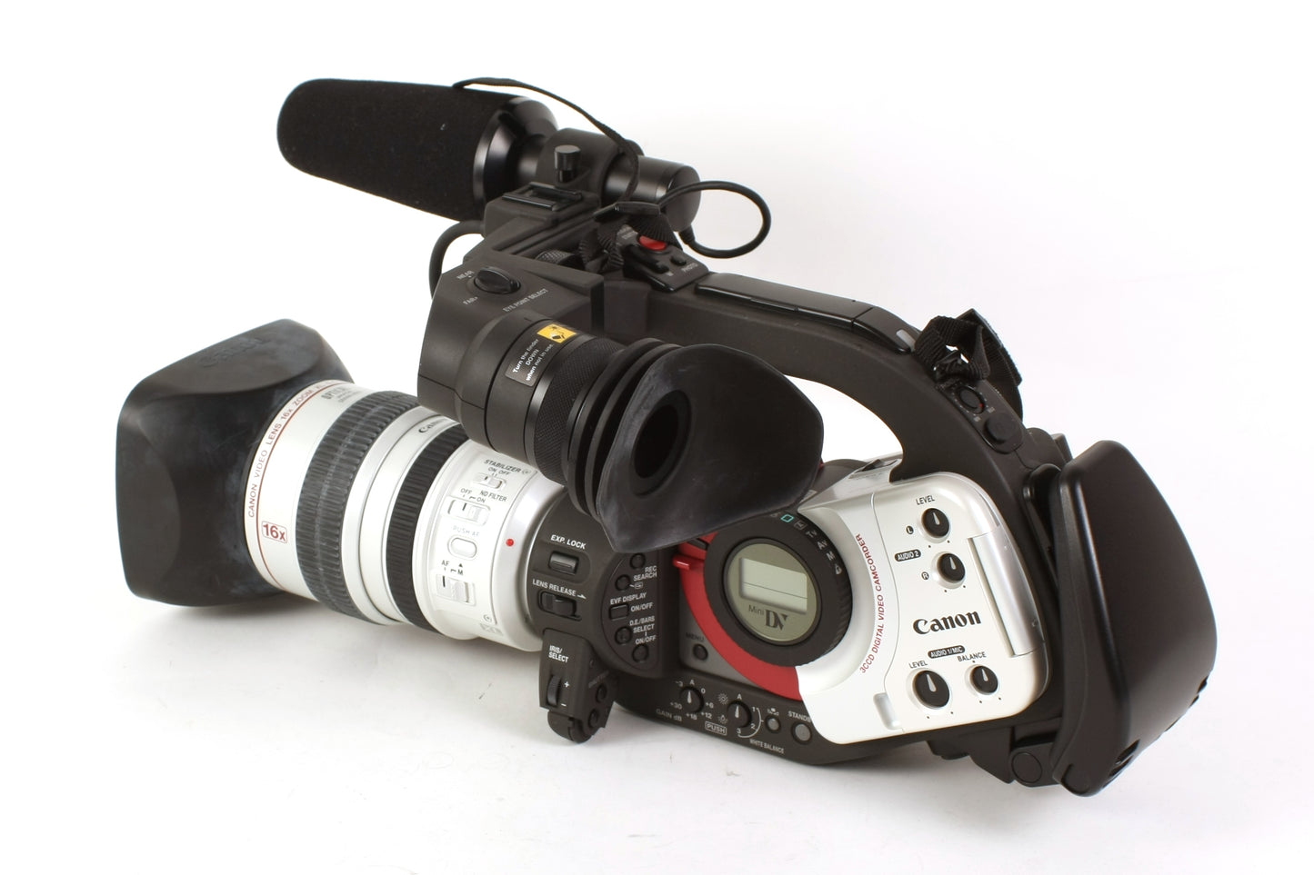 Canon XL1S Camcorder 16x Optical Zoom Lens MiniDV W Tapes/Hard Case/Extras