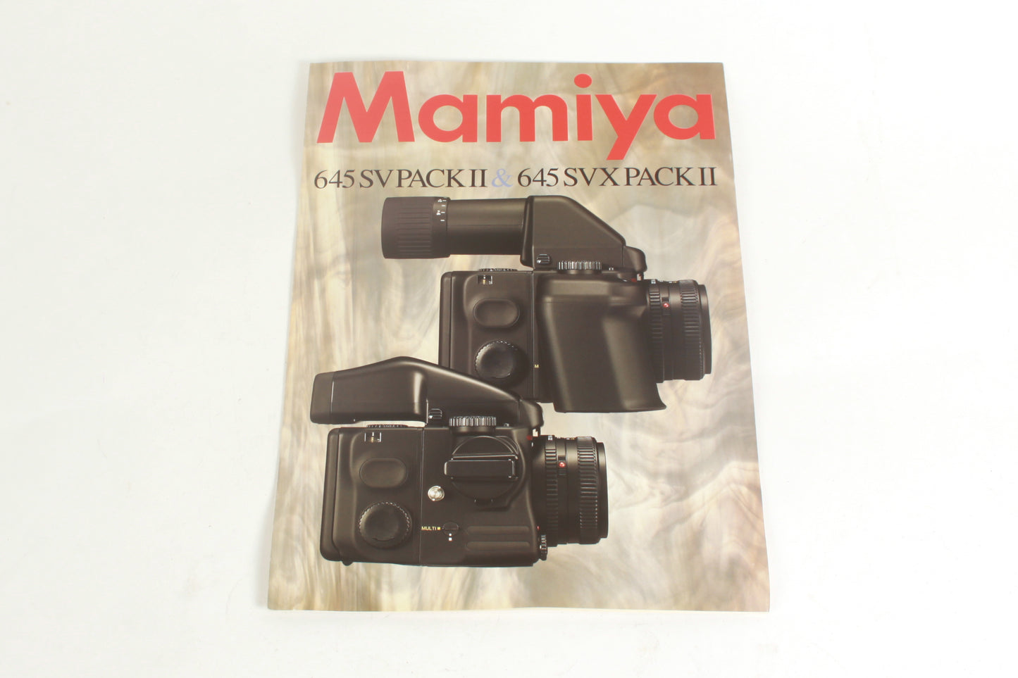Mamiya 645 SV Pack II & 645 SVX Pack II Brochure