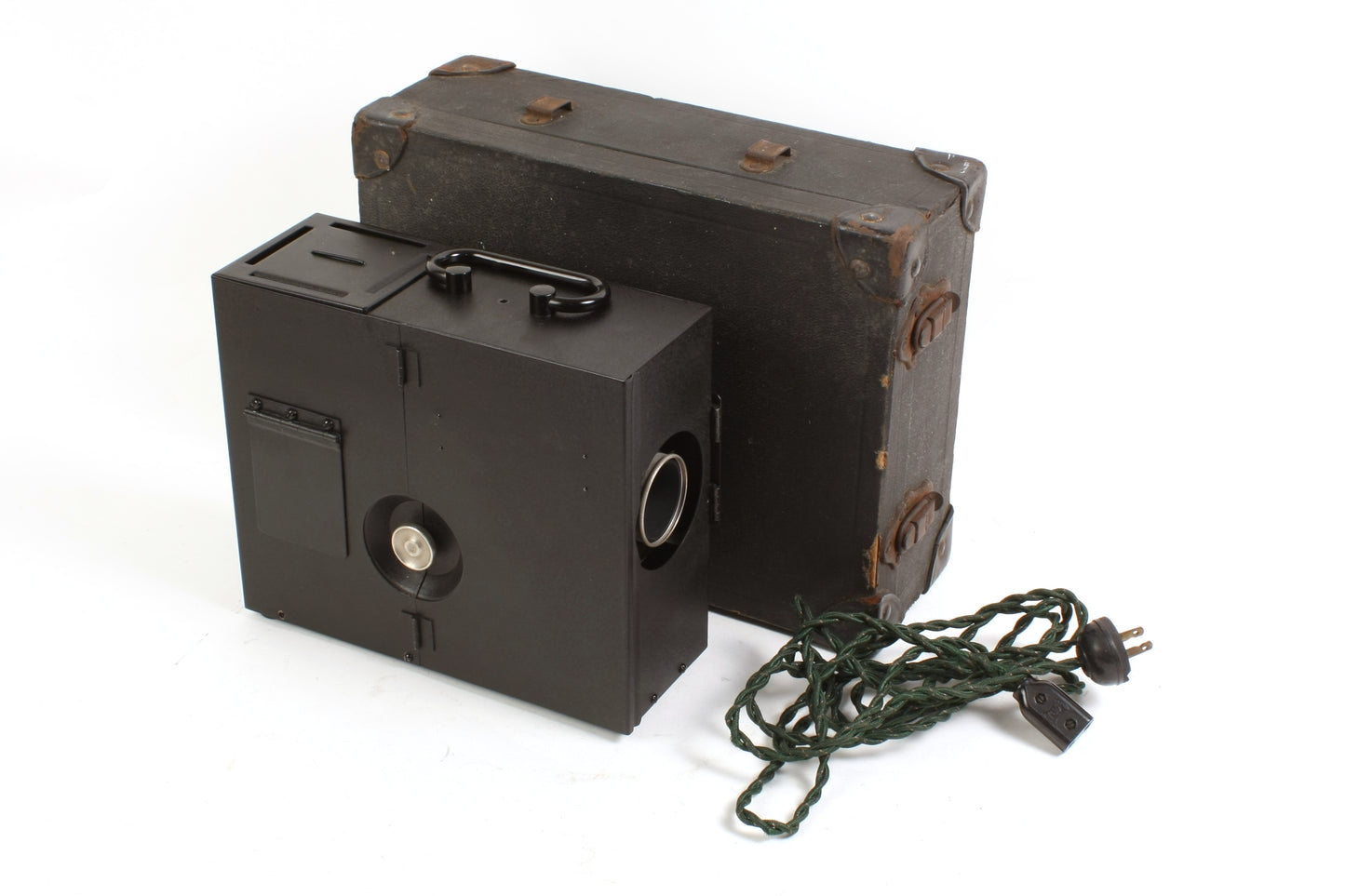 Art Deco Vintage Spencer Lens Delineascope Model T Slide Projector W/ Case