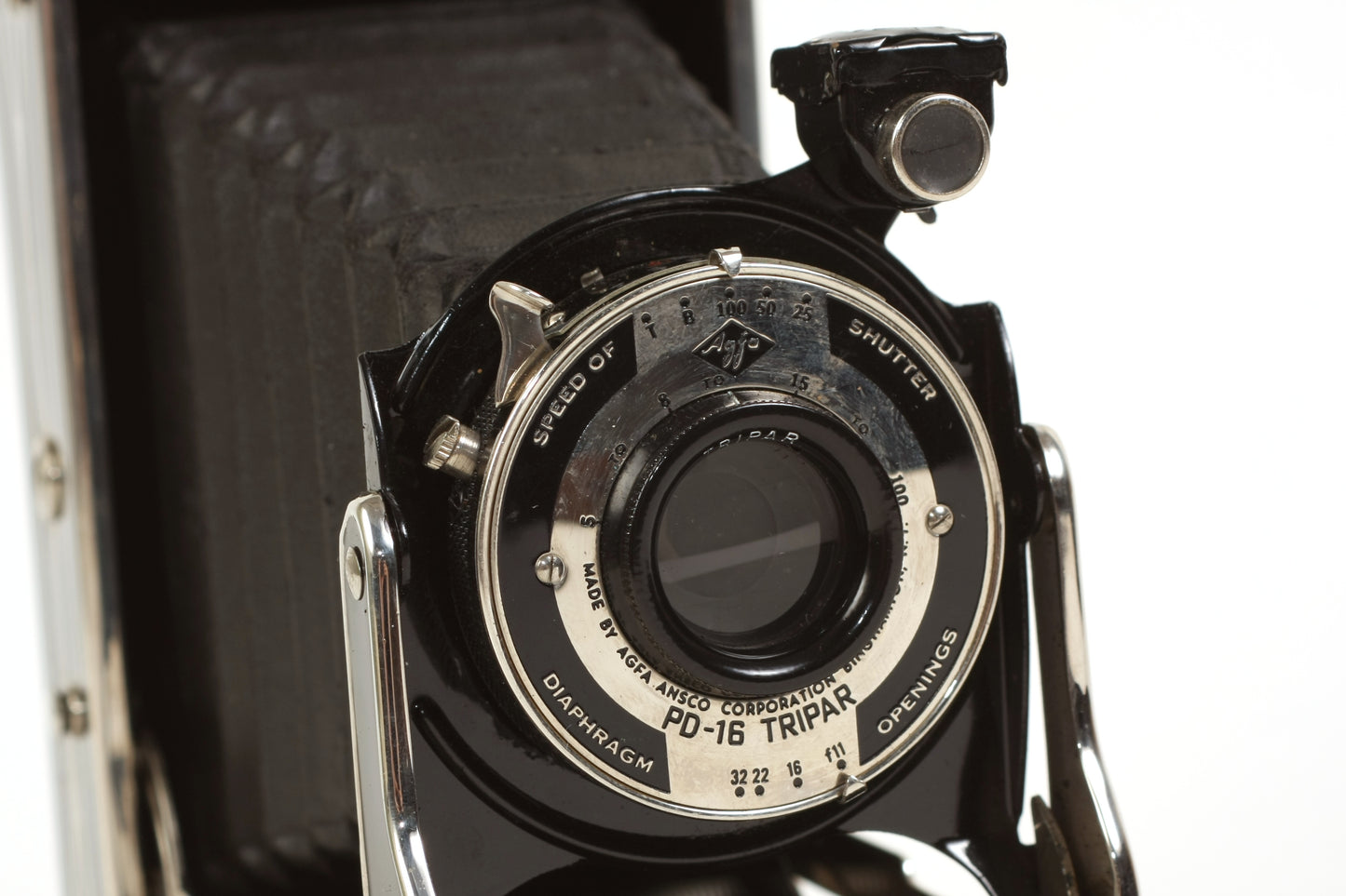 Agfa PD16 Tripar Art Deco Bellows Camera W Original Box & Manual
