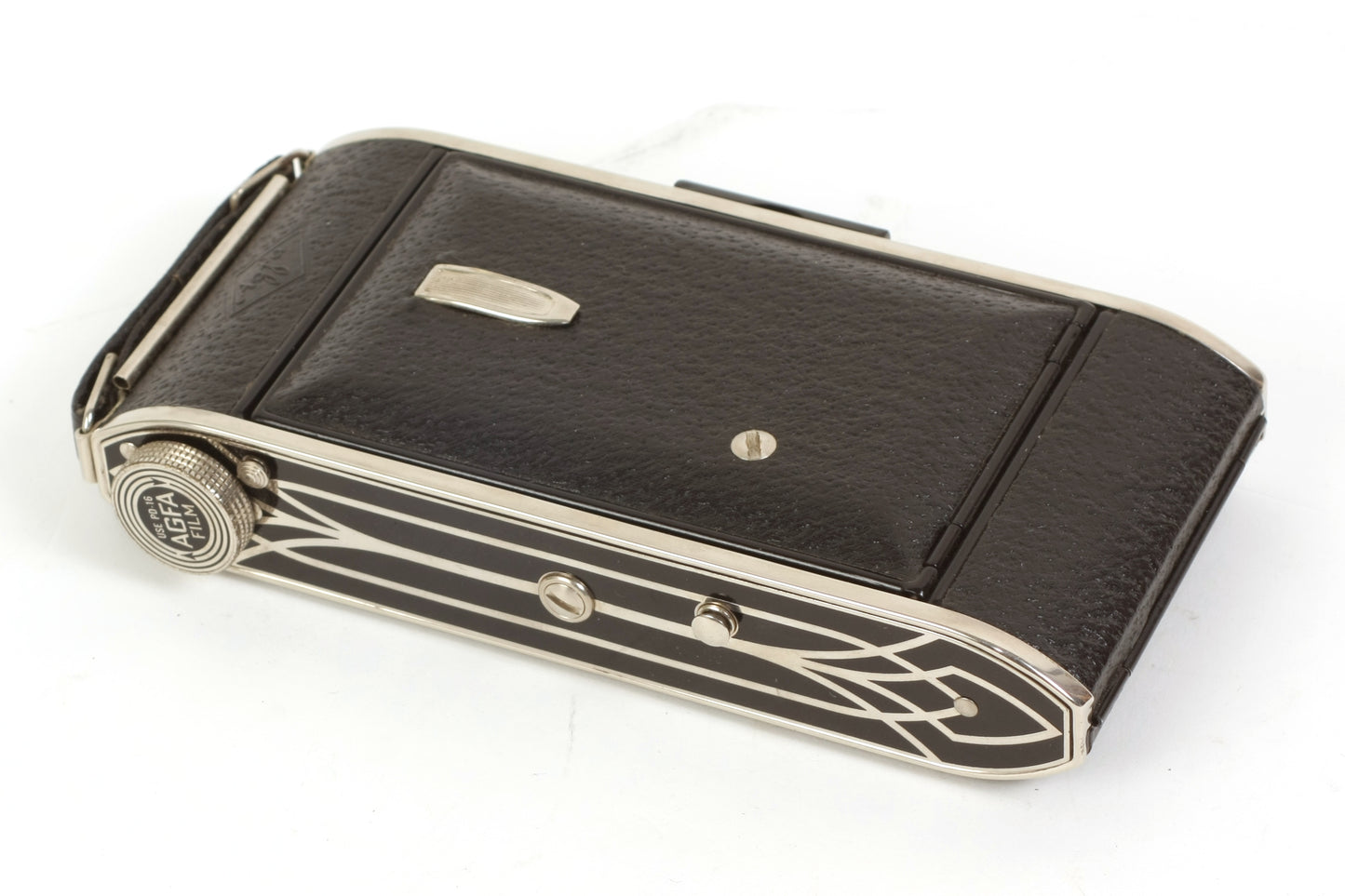Agfa PD16 Tripar Art Deco Bellows Camera W Original Box & Manual