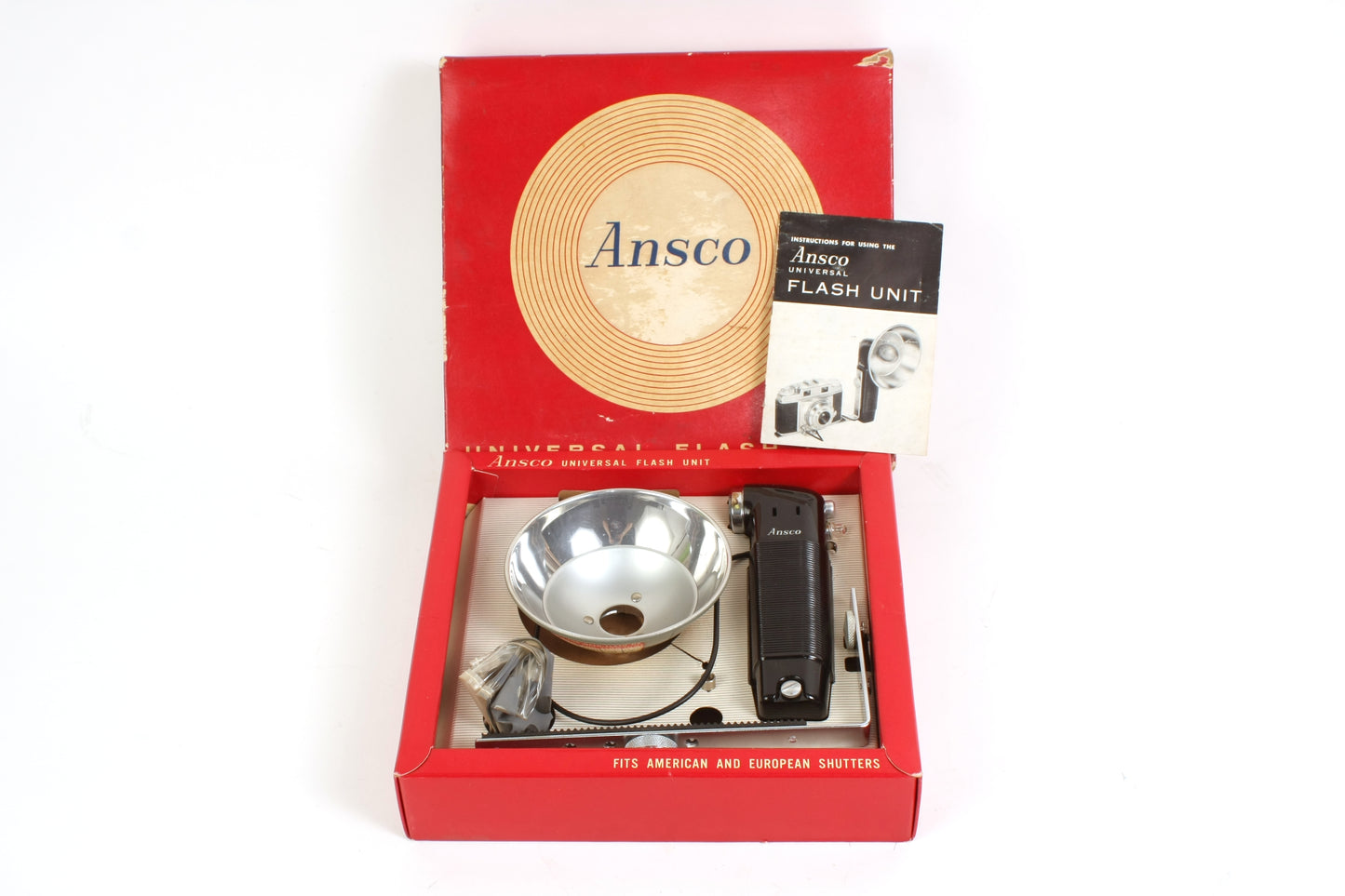 Ansco Vintage Camera Flash in Original Box