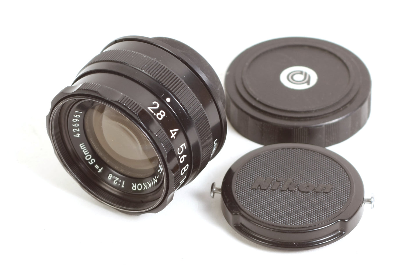 Nikon El-Nikkor Camera Lens 50mm F2.8 W/ Caps